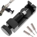Picture of Watch Link Removal Kit with 3 Extra Pins, Metal Watch Strap Adjustment Tool for Watch Strap Resizing & Strap Pins, Watch Tool kit