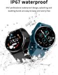 Picture of Smart Watch Men/Women Ultra Thin Heart Rate Monitor Fitness Tracker with Blood Pressure Pedometer & Calorie Counter Compatible with Android & iOS Devices