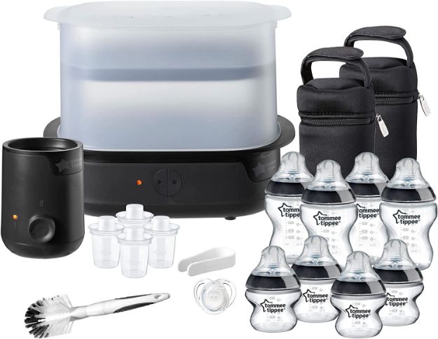 Picture of Baby Feeding Set, Super-Steam Electric Steriliser, Complete Set Baby Bottle with Food Warmer and Accessories