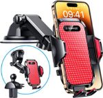 Picture of PRO Car Phone Holder Upgrade Mount Mobile Phone Automobile Cradle Van Accessories Windscreen Dashboard Vent for iPhone 14 13 12 Samsung, All Smartphone
