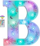 Picture of Unicorn Light Up Letters, 18 Color Changing LED Letter Lights Diamond Alphabet Sign Unicorn Gifts for Girls & Women Party Decorations for Birthday Christmas Valentine