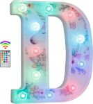 Picture of Unicorn Light Up Letters, 18 Color Changing LED Letter Lights Diamond Alphabet Sign Unicorn Gifts for Girls & Women Party Decorations for Birthday Christmas Valentine