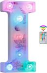 Picture of Unicorn Light Up Letters, 18 Color Changing LED Letter Lights Diamond Alphabet Sign Unicorn Gifts for Girls & Women Party Decorations for Birthday Christmas Valentine