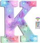 Picture of Unicorn Light Up Letters, 18 Color Changing LED Letter Lights Diamond Alphabet Sign Unicorn Gifts for Girls & Women Party Decorations for Birthday Christmas Valentine