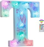 Picture of Unicorn Light Up Letters, 18 Color Changing LED Letter Lights Diamond Alphabet Sign Unicorn Gifts for Girls & Women Party Decorations for Birthday Christmas Valentine
