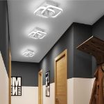 Picture of Modern Ceiling Light 22W LED Cool White 6000K,  Square LED Ceiling Lamp (White) 