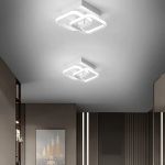 Picture of Modern Ceiling Light 22W LED Cool White 6000K,  Square LED Ceiling Lamp (White) 
