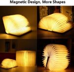 Picture of LED Book Light Wooden Folding Lamp with | LED Book Reading Light, Desk Lamp Night Light Perfect For Decoration