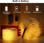 Picture of LED Book Light Wooden Folding Lamp with | LED Book Reading Light, Desk Lamp Night Light Perfect For Decoration