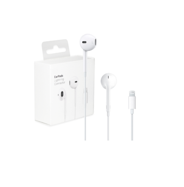 Picture of Earphones with lightning connector Microphone with Built-in Remote to Control Music, Phone Calls, and Volume. Wired Earphones