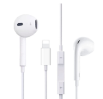 Picture of Earphones with lightning connector Microphone with Built-in Remote to Control Music, Phone Calls, and Volume. Wired Earphones