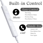 Picture of Earphones with lightning connector Microphone with Built-in Remote to Control Music, Phone Calls, and Volume. Wired Earphones