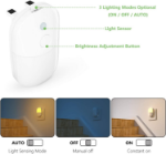 Picture of LED Night Light Plug in Walls with Dusk to Dawn Photocell Sensor - Pack Of 2