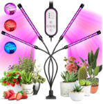 Picture of Grow Lights for Indoor Plants,  Newest 80 LEDs Full Spectrum Led Plant Grow Light, 10 Dimming Level & 4 Heads Grow Lamp