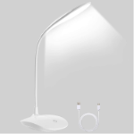 Picture of Desk Lamp, USB Portable Eye-Care Table Lamp, 3 Light Modes Office Gooseneck Lamp, LED Desk Lamp, Touch Control