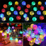 Picture of Multi-Coloured Solar String Lights Outdoor Waterproof |  8 Mode 7M/24Ft Indoor/Outdoor Solar String Lights 