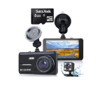 Picture of Car Dash Camera Front & Rear Supports SD Card Up to 128GB Full HD 1080P 4.0" DVR Dashboard Camera