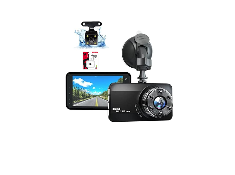 Full HD 1080P Car Dash Camera Front & Rear 4.0" DVR