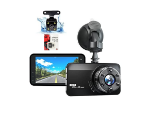 Picture of Car Dash Camera Front & Rear Supports SD Card Up to 128GB Full HD 1080P 4.0" DVR Dashboard Camera