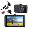 Picture of Car Dash Camera Front & Rear Supports SD Card Up to 128GB Full HD 1080P 4.0" DVR Dashboard Camera