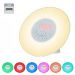 Picture of Sunrise Alarm Clocks, Wake Up Light with Sunrise/Sunset Simulation Dual Alarms Bedside Night Lamp Atmosphere Lamp USB Phone Charging Port