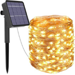Picture of Solar Fairy Lights Outdoor | LED Solar String Lights 8 Modes Copper Wire Decorative For Garden