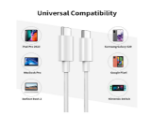 Picture of USB C to USB C Cable 1M, USB C Charger Cable Compatible for MacBook Pro,iPad Pro/iPad Air,Samsung Galaxy SS23 S22 Ultra S21 Note 20/10