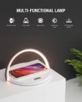 Picture of LED lamp, desk lighting, wireless charging, touch control, brightness levels, cell phone holder, night light, office accessory