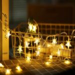 Picture of Star Fairy Lights, 6M 40Pcs LED Battery Powered String Lights, Two Mode Monochrom and Shining Decoration Lightning for Christmas, Wedding, Birthday 