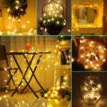 Picture of Star Fairy Lights, 6M 40Pcs LED Battery Powered String Lights, Two Mode Monochrom and Shining Decoration Lightning for Christmas, Wedding, Birthday 