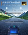 Picture of Dash Cam WiFi FHD 1080P Car Dashcam Recorder, Dashcams for Cars with SD Card Included, Night Vision, 170 degrees Wide Angle, WDR, Loop Recording