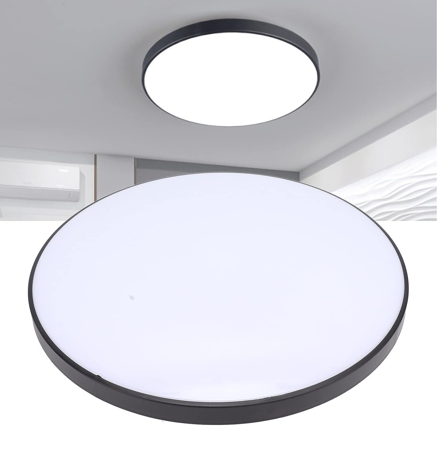Black Bathroom Ceiling Light 18W | LED Round Ceiling Light