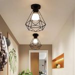 Picture of Alpha Lights Vintage Ceiling lamp Indoor | Iron Cage Ceiling Lamp for Entrance Corridor Best for Indoor Lighting Lamp in Bedroom