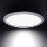 Picture of 6W LED Round Recessed Ceiling Flat Panel Down Light Ultra slim Lamp Cool White 6500K