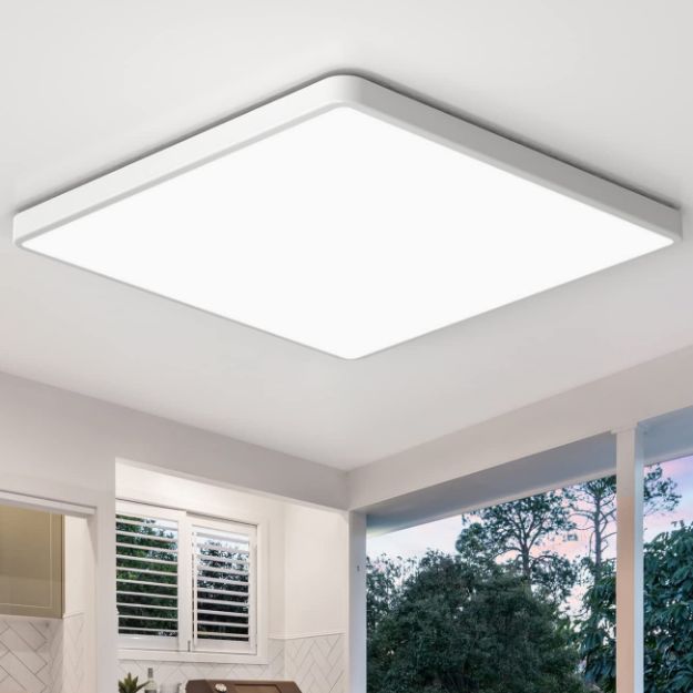 Picture of LED Ceiling Light, 18W Daylight White 6500K, 3240LM Bright Indoor Ceiling Lights for Bedroom, Kitchen, Hallway