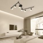 Picture of 6 Way LED Ceiling Spot Lights Rotatable, 2700K Warm White Spotlight Bar for Kitchen, Living Room, Bedroom,