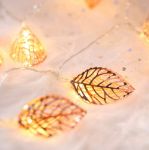 Picture of String Lights, 3M 20LED Metal Fairy String Lights Geometric Rose Gold Metal Fairy Lights