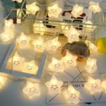 Picture of Smiley Star String Lights, 3M 20 LED Warm White Fairy Lamp, Battery powered Indoor Decoration 