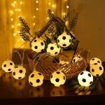 Picture of String Light 20LEDs Football Decoration - ELINKUME® Modern World Football Modeling Indoor Decor Lighting