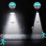 Picture of Solar Lights Outdoor, 78 LED Solar Motion Sensor Security Light, IP65 Waterproof Wireless Solar Wall Light with 3 Lighting Modes