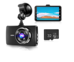 Picture of Dash Cam Front and Rear with SD Card 1296P FHD DVR 170° Wide Angle Dashboard Camera
