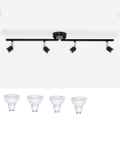 Picture of LED Ceiling Light Rotatable, 4 Way Adjustable Modern Ceiling Spotlights for Kitchen, Support 4 x 7 W GU10 Cool White Led Bulbs