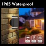 Picture of Outside Wall Lights IP65 Waterproof, Porch Light Front Door Lamp Modern Aluminium E27, External LED Lighting Wall Mounted for House 2 Pack, Black 