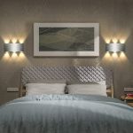 Picture of led wall light indoor Living Room Up Down Wall Light Silver Brushed Aluminum Wall Light