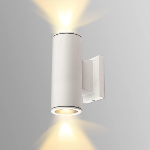 Picture of Wall Lights Mains Powered, IP65 Up Down Outside Lights Exterior Wall Sconce, Aluminum 35W GU10 Wall Light