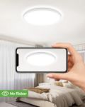 Picture of 28W 3200LM LED Ceiling Light, 30cm Bathroom Lights Ceiling 3000K/4500K/6000K, 3 Color Temperature Flush Ceiling Light