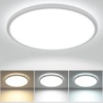 Picture of 28W 3200LM LED Ceiling Light, 30cm Bathroom Lights Ceiling 3000K/4500K/6000K, 3 Color Temperature Flush Ceiling Light