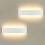 Picture of LED Wall Lights Indoor 40cm,2 Pack 16W Aluminum Wall Lamps 3000K Warm White Modern Style Up and Down Wall Light