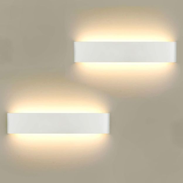 Picture of LED Wall Lights Indoor 40cm,2 Pack 16W Aluminum Wall Lamps 3000K Warm White Modern Style Up and Down Wall Light