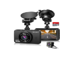 Picture of Dash Cam for Cars Front and Rear and SD Card Included 1080P Full HD In Car Camera Dual Lens Dashcam